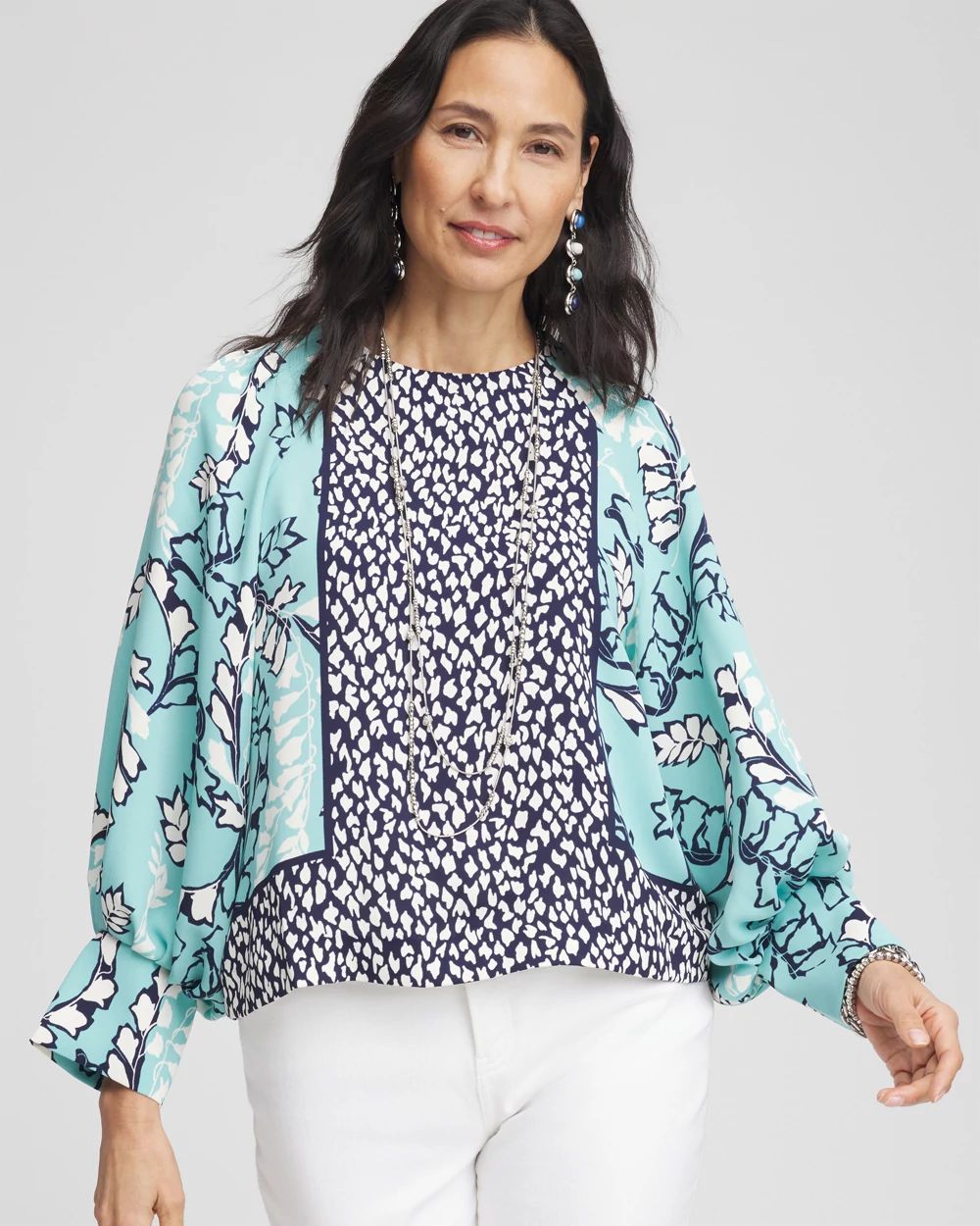 Pintuck Raglan Sleeve Blouse | Chico's